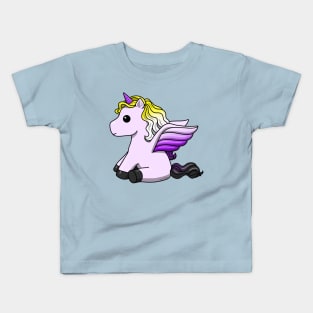 Enby Unicorn Kids T-Shirt